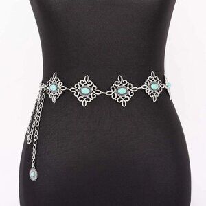 Silver Filigree Chain Belt
